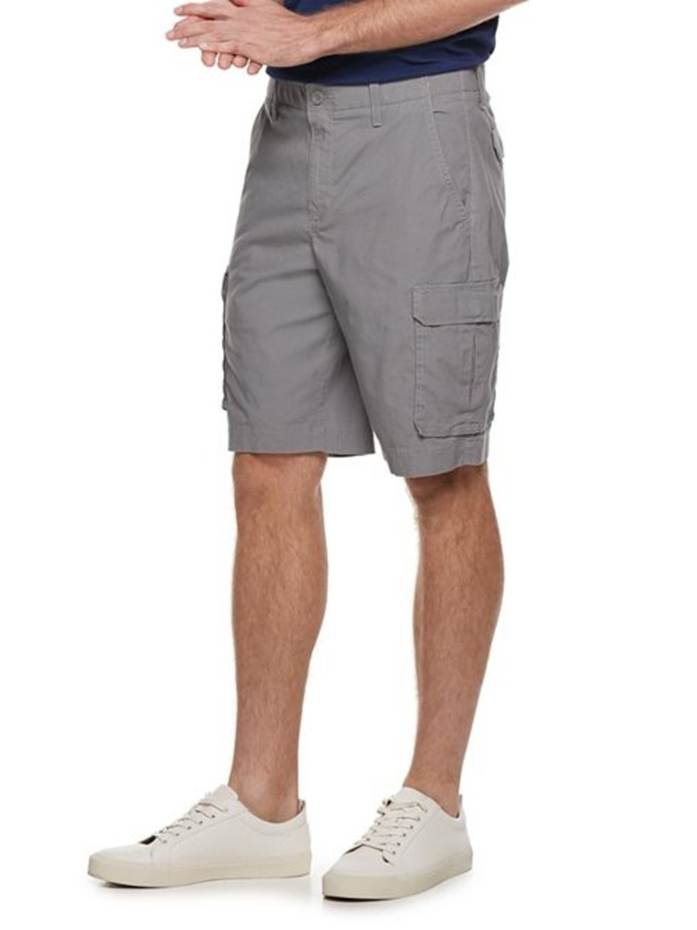 Apt 9 new 34 mens flex stretch cargo shorts pockets khaki tan beige mix